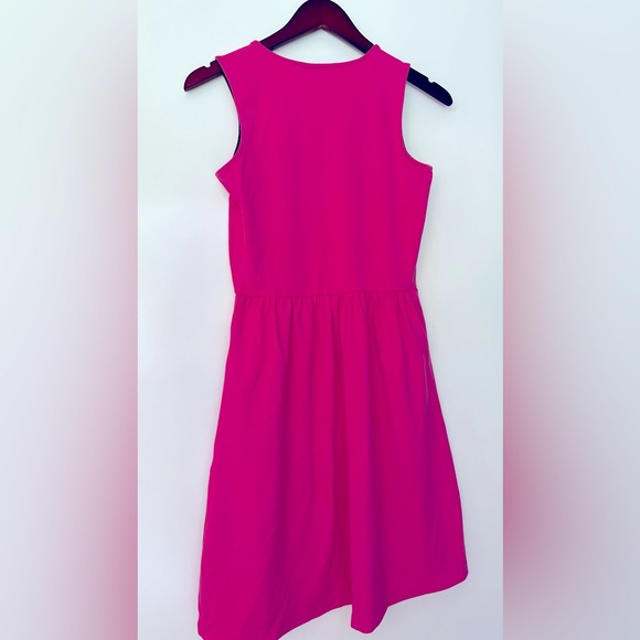 Cynthia Rowley Bright Pink Stretch Dress with Pockets - Picture 2 of 3